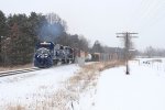 Lake State's Z127 heads south with traffic for the CSX interchange at Wixom